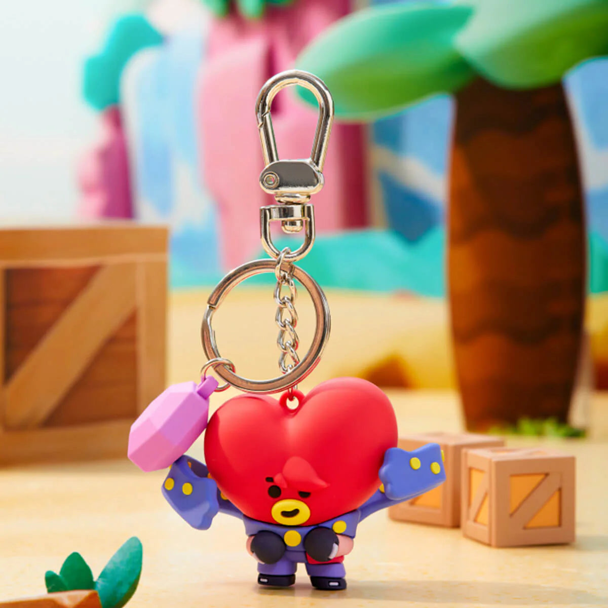 BT21 X BRAWL STARS EDGAR TATA KEYRING