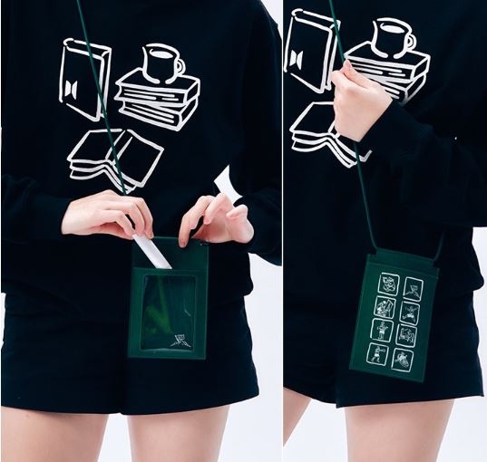 BTS IN THE SOOP MINI CROSS BAG (GREEN)