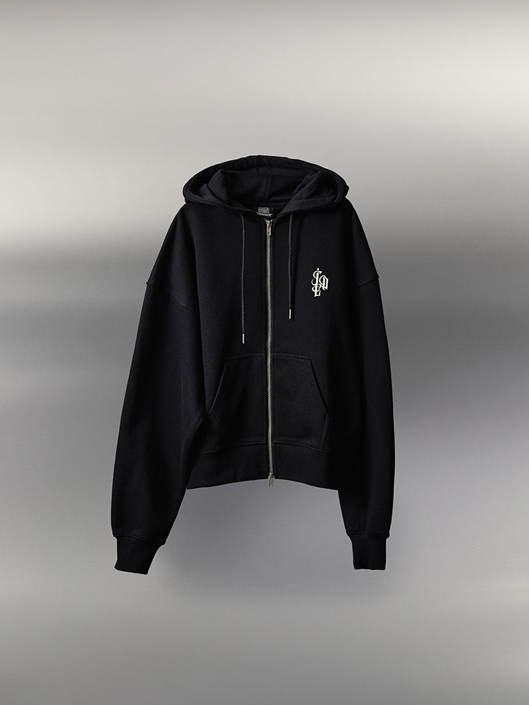 (G)I-DLE HOODIE ZIP-UP BLACK