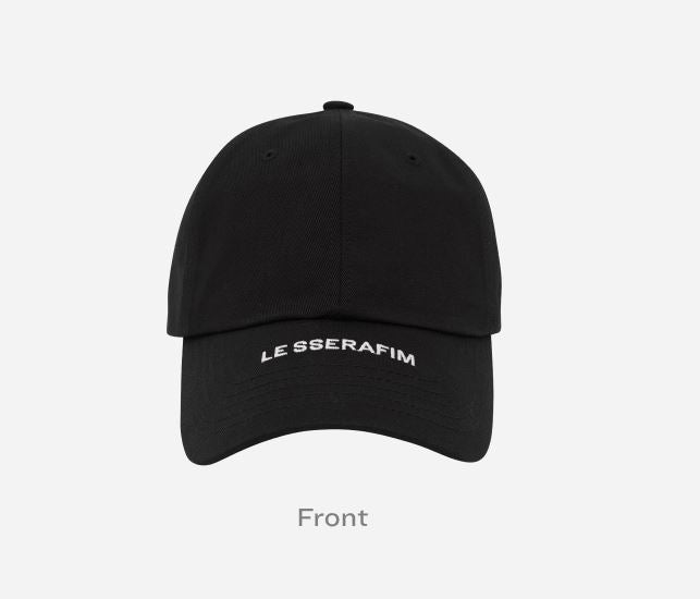 LE SSERAFIM BALL CAP BLACK