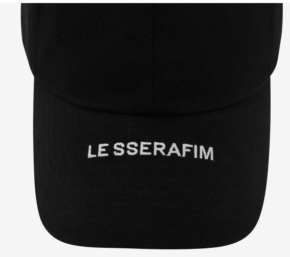 LE SSERAFIM BALL CAP BLACK