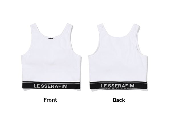 LE SSERAFIM COTTON BRA TOP (WHITE) S/M/L