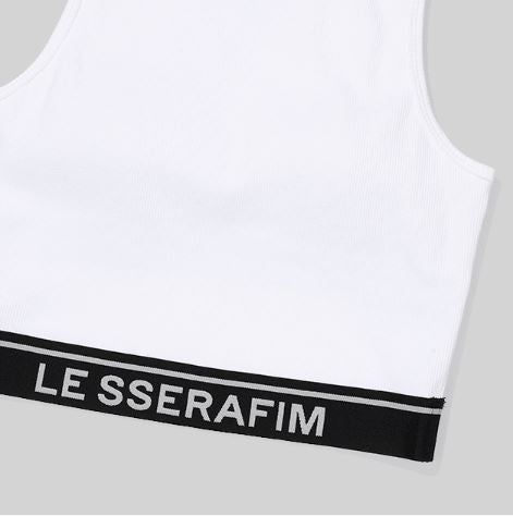 LE SSERAFIM COTTON BRA TOP (WHITE) S/M/L