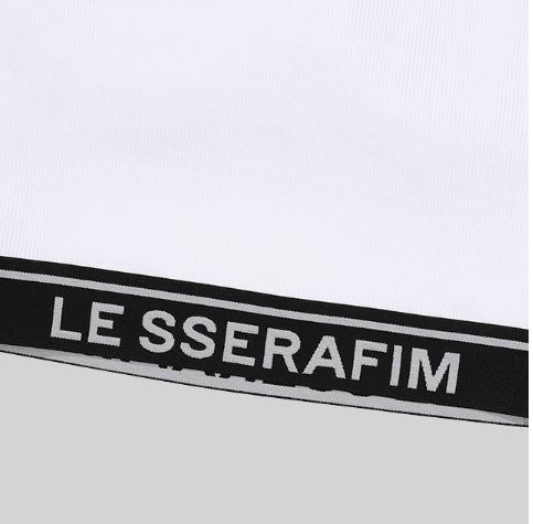 LE SSERAFIM COTTON BRA TOP (WHITE) S/M/L