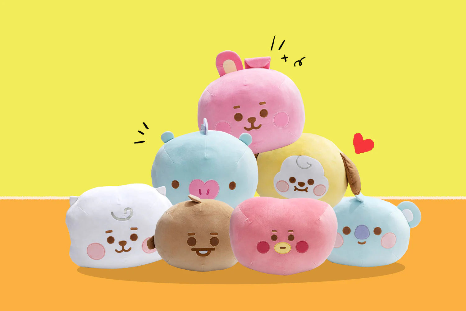 BT21 CHIMMY BABY MOCHI FACE CUSHION (S)