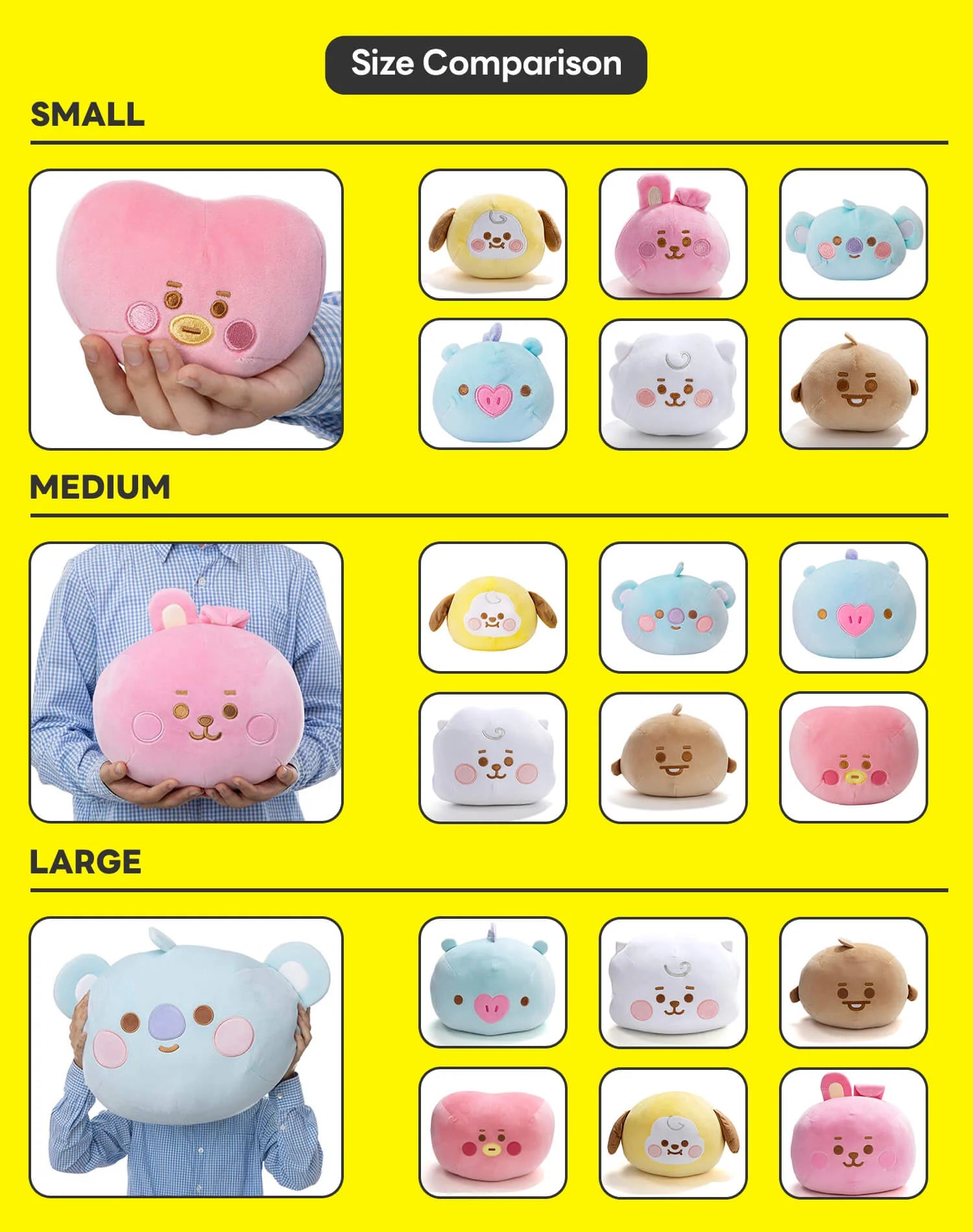 BT21 CHIMMY BABY MOCHI FACE CUSHION (S)