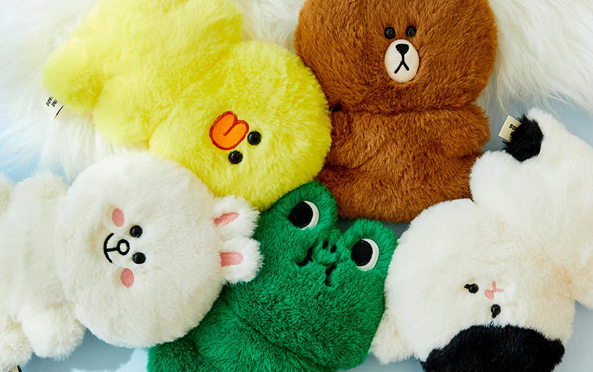 LINE FRIENDS BROWN FLAT FUR DOLL