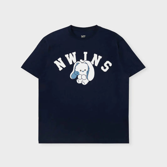 NEWJEANS BUNINI SHORT SLEEVE T-SHIRT NAVY L/XL