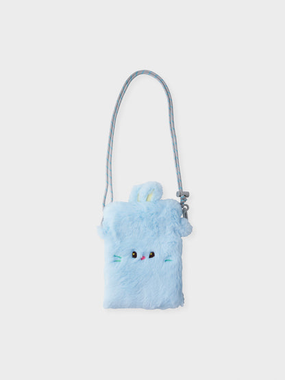 NEWJEANS BUNINI PLUSH CROSSBODY MINI BAG (BLUE)