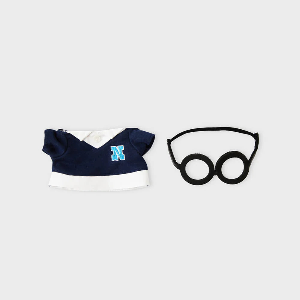 NEWJEANS BUNINI DOLL CLOSET SCHOOL UNIFORM WITH GLASSES