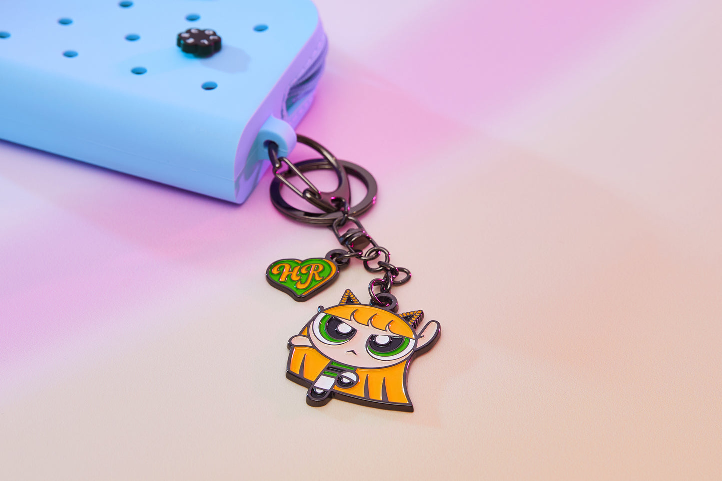 THE POWERPUFF GIRLS X NEWJEANS METAL KEYRING (HAERIN)