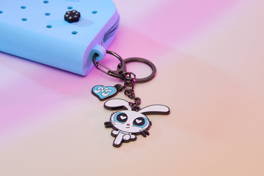 THE POWERPUFF GIRLS X NEWJEANS METAL KEYRING (BUNNY)