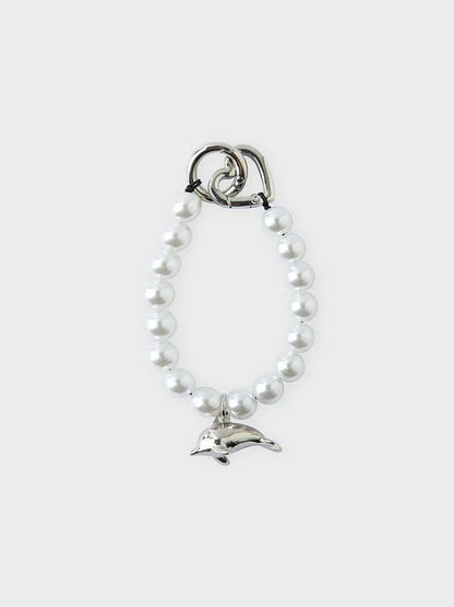 NEWJEANS GET UP BEADED KEYRING WHITE