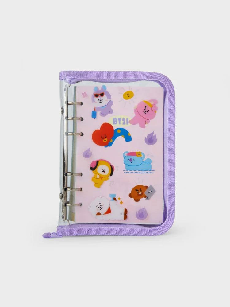 BT21 6-RING CLEAR PVC BINDER 2024 SEASON'S GREETINGS