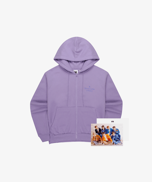 BTS BUSAN ZIP-UP HOODIE (LAVENDER) S/L