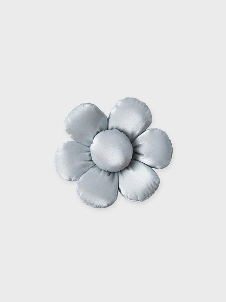 COLLER PADDED MINI FLOWER STICON PEARL GREY