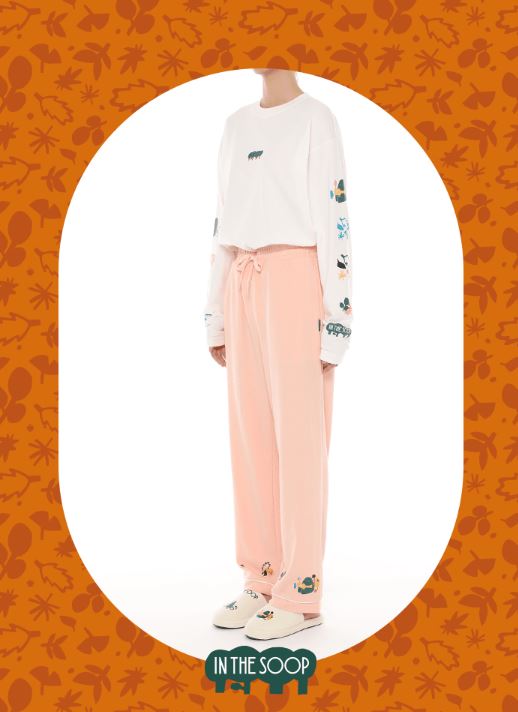 IN THE SOOP PAJAMA PANTS (PEACH) MEDIUM