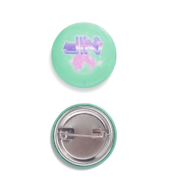 BTS JIN VR BADGE GREEN