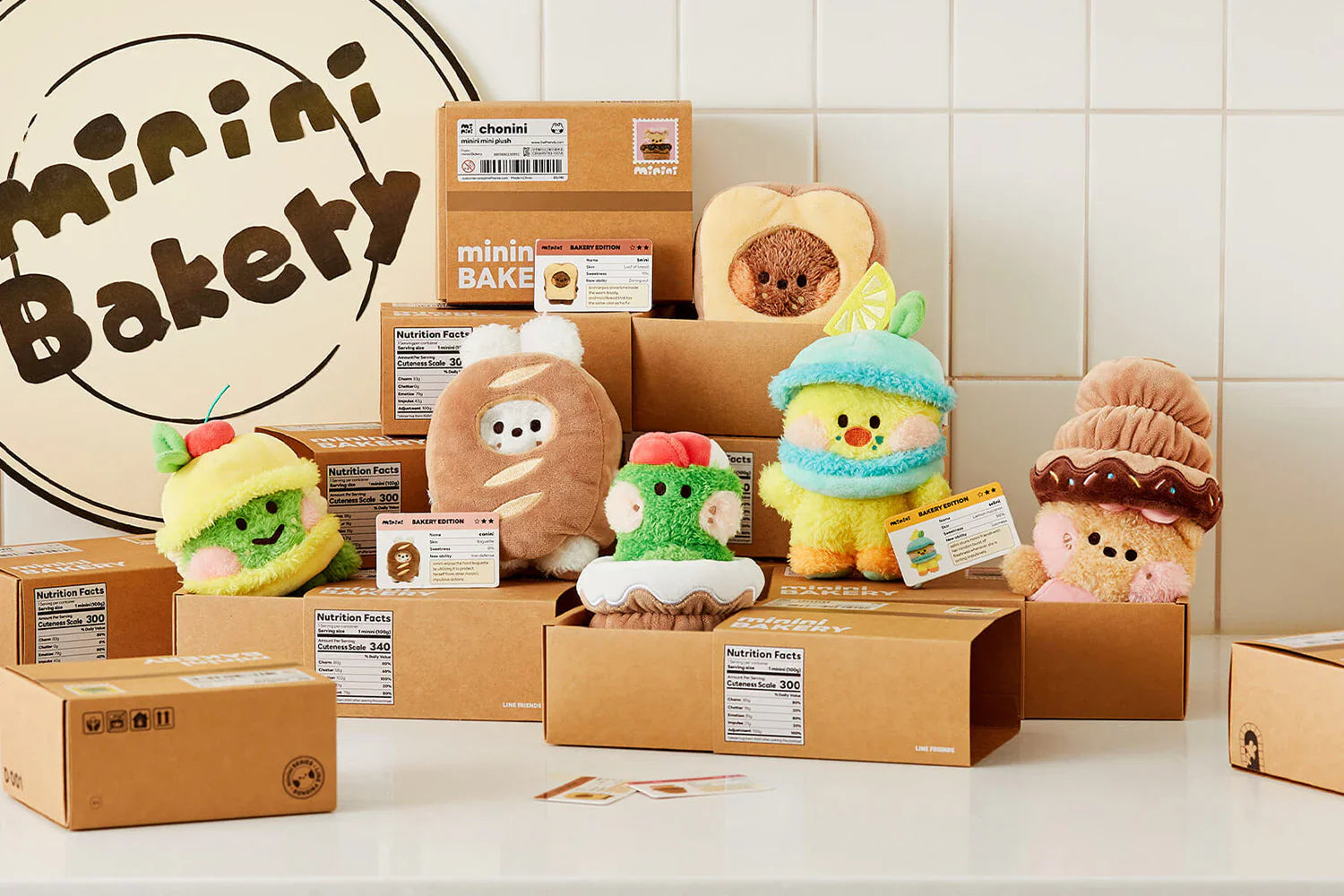 LINE FRIENDS SELINI BAKERY STANDING DOLL