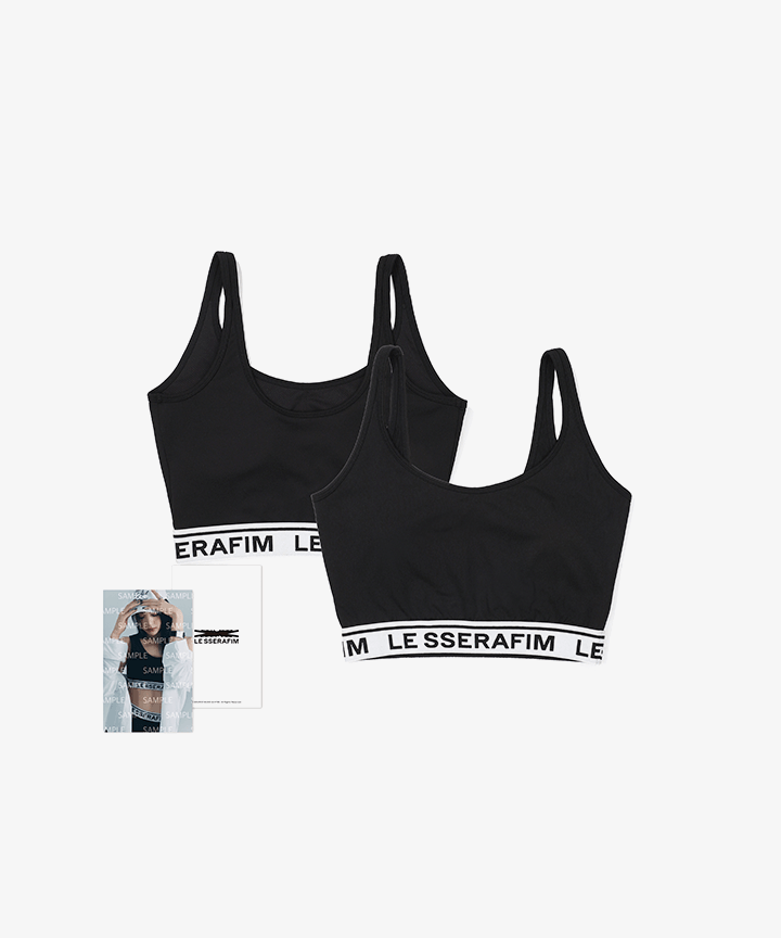 LE SSERAFIM  BASIC BRA (BLACK) S/M/L