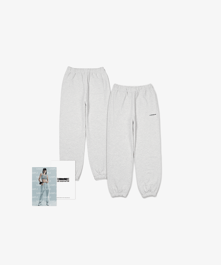 LE SSERAFIM SWEATPANTS (MALANGE GREY) S-M/L-XL