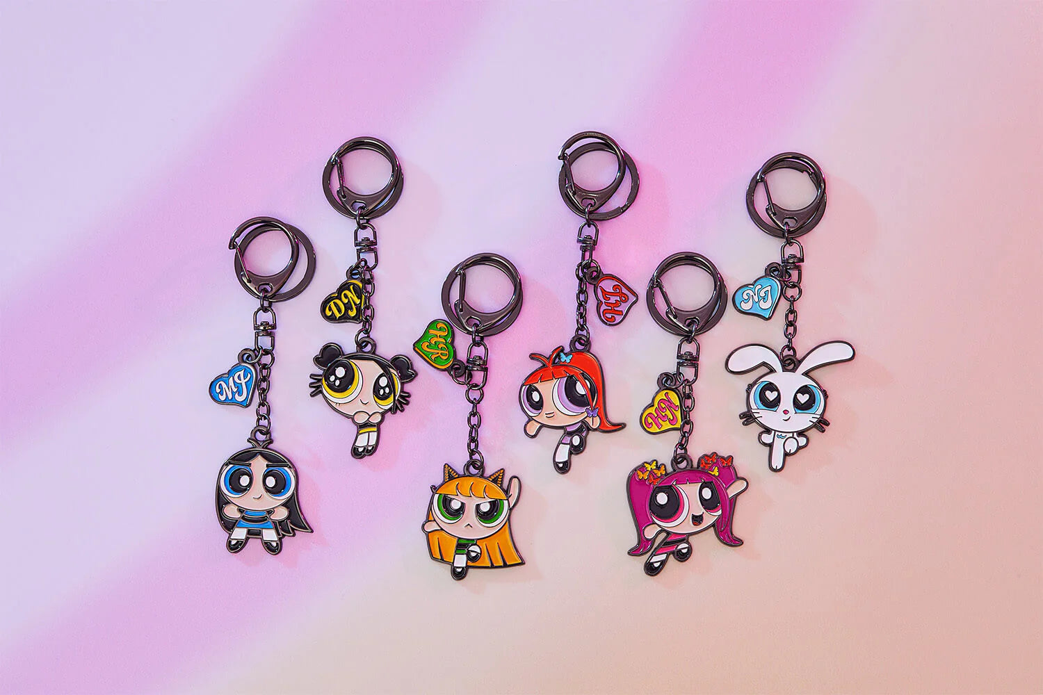 THE POWERPUFF GIRLS X NEWJEANS METAL KEYRING (BUNNY)