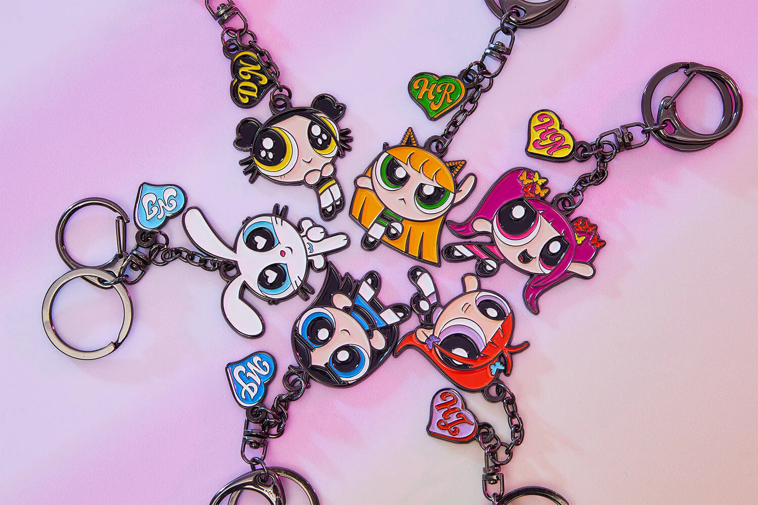 THE POWERPUFF GIRLS X NEWJEANS METAL KEYRING (BUNNY)