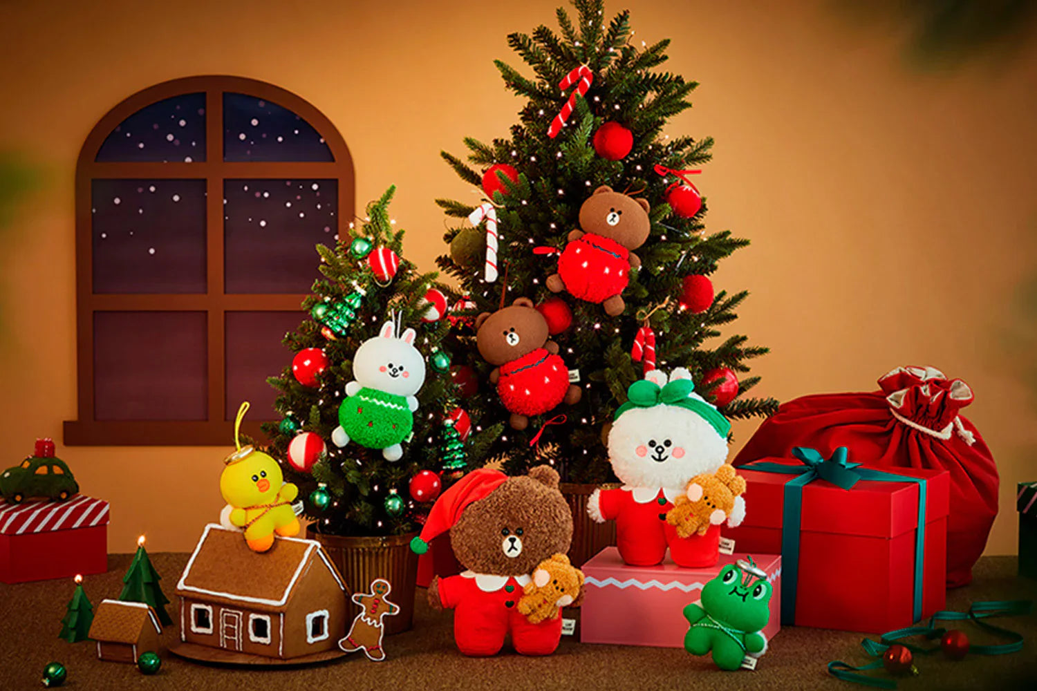 LINE FRIENDS SALLY HOLIDAY MINI ORNAMENT